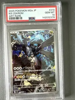 PSA 10 N's Zekrom 210/193 Mega Dream M2a GEM MINT Japanese Graded Pokemon Card - Image 1