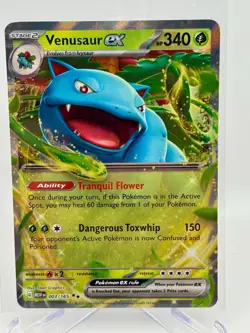 Venusaur ex 003/165 Holo Double Rare Scarlet & Violet 151 Pokemon Card - NMOpens - Image 1