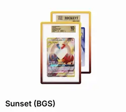 GRADEDGUARD SUNSET BGS 1/2000 GRADED CARD PROTECTOR GUARD CASE | PRE-SALE - Image 1