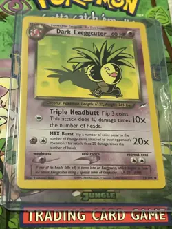 Pokemon TCG Neo Destiny Dark Exeggutor Card 33/105 Rare Vintage - Image 2