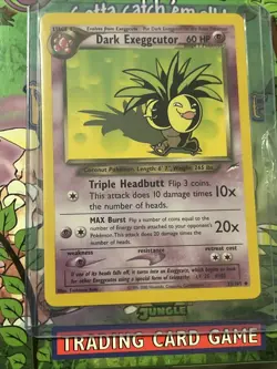 Pokemon TCG Neo Destiny Dark Exeggutor Card 33/105 Rare Vintage - Image 3