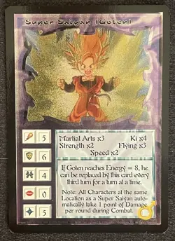 Ani-Mayhem Dragon Ball Z 1997 Foil Holo 5-Card Full Set Super Saiyan Holo SSP - Image 2