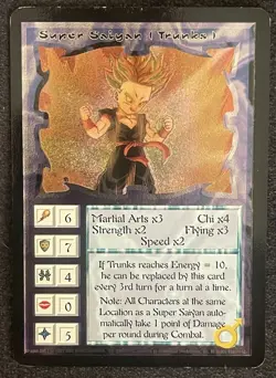 Ani-Mayhem Dragon Ball Z 1997 Foil Holo 5-Card Full Set Super Saiyan Holo SSP - Image 4