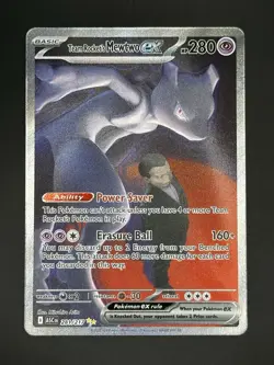 Team Rocket's Mewtwo ex 281/217 Me: Ascended Heroes SIR Pokemon TCG - Image 2