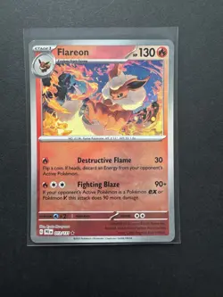 Pokemon TCG - S&V - Prismatic Evolutions - Flareon - 013/131 - Pokeball Reverse - Image 1