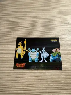 Pokemon Topps Mewtwo Strikes Back Round One Equals Defeat Holo Foil - Image 1