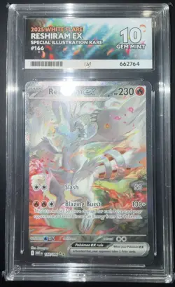 Pokemon TCG Reshiram EX Card 166/086 Ace 10 Perfect Subgrades - Image 4