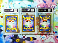 Sequential PSA 10 Eeveelution Trio Flareon Jolteon Vaporeon Japanese Pokemon 151 - Image 2