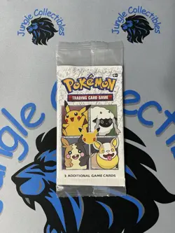 SEALED 25th Anniversary Pokemon Cereal 3-Card Booster Pack! Holographic Pikachu - Image 1