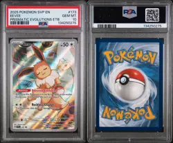 POKEMON 2025 Prismatic Evolutions ETB EEVEE Full Art SVP En #173 PSA 10 Gem - Image 3
