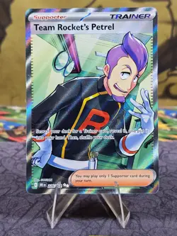 Team Rocket's Petrel 226/182 Sv10: Destined Rivals Pokemon Full Art Holo NM - Image 1