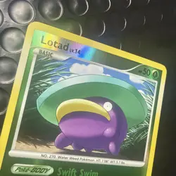 Shiny Lotad Pokemon Platinum SH4-12 Shiny Holo Rare Reverse Holo SH4 LP - Image 4