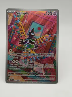 Pokemon TCG Sigilyph Holo Illustration Rare SV: White Flare 121/086 - Image 1