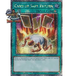 Yugioh! 1x Card of Safe Return RA03-EN114 Quarter Century Secret Rare 1st Ed NM - Image 1
