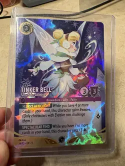 Disney Lorcana Tinker Bell - Snowflake Collector Set Champs Promo Foil - Image 1