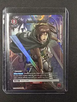 Bandai Union Arena Sasha Braus UE10BT/AOT-1-082 R Foil Alt Art JP - Image 1