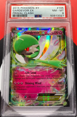 Gardevoir EX 105/160 XY-Primal Clash Holo 2015 Pokemon Card PSA 8 NM - MT - Image 1