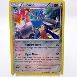 Pokemon TCG Lucario 63/124 Reverse Holo Rare XY Fates Collide Card - Image 1