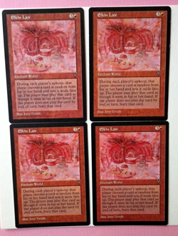 Magic the Gathering MTG Visions ELKIN LAIR X 4 ( VLP/EX ) R 1997 PLAYSET! - Image 2