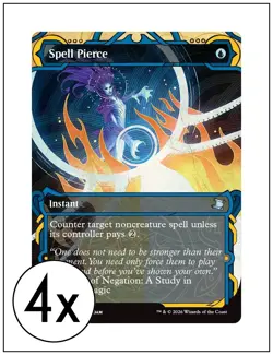 4x Spell Pierce, Mystical Archive, Secrets of Strixhaven, Magic MTG NM - Image 1