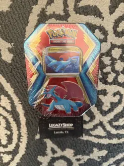 Pokemon TCG Salamence Tin w/ 10 Mini 3-Card Booster Packs - NEW/SEALED RARE - Image 1