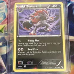 Pokemon Zoroark 71/114 Black & White Reverse Holo Rare English NM PACK FRESH - Image 1