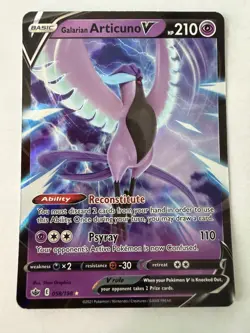 Pokemon - Galarian Articuno V - Holo V - Regular - 58/198 - NM - Image 1