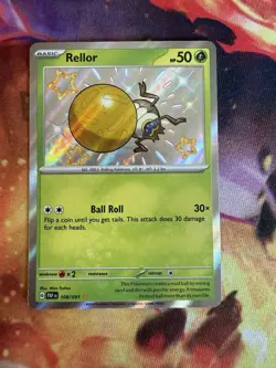 Holo Rellor 108/091 Shiny Rare Paldean Fates Pokemon TCG - Image 1