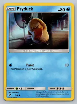 Psyduck 7/18 Common Detective Pikachu Pokemon Holo Lightly Played - Image 1