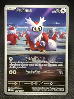 Delibird 152/132 Mega Evolution Illustration Rare Pokemon TCG - Image 1