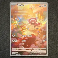 Pokemon TCG ME01 Mega Evolution Stufful Holo Illustration Rare 154/132 EN - Image 1