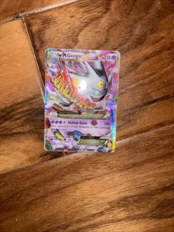 Pokemon TCG Mega Gengar EX XY166 Black Star Promo Shiny Holo Rare Card - Image 1