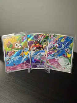 Pokemon First Partners Illustration Collection - Gen 7 - Rowlet, Litten, Popplio - Image 1