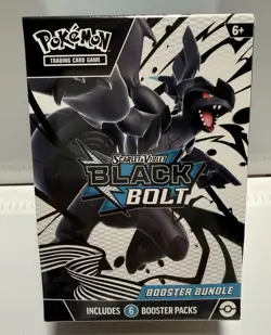 Pokemon Scarlet Violet Black Bolt Booster Bundle 6 Packs - Image 1