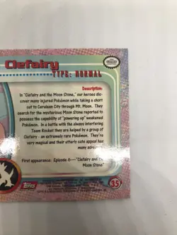 Clefairy #35 2000 Topps Pokemon TCG Red Logo TV Animation Edition - Image 5