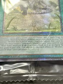 Wishes For Eyes Of Blue | MISCUT Quarter Century Secret Rare | SEALED! | YuGiOh! - Image 2