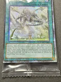 Wishes For Eyes Of Blue | MISCUT Quarter Century Secret Rare | SEALED! | YuGiOh! - Image 3