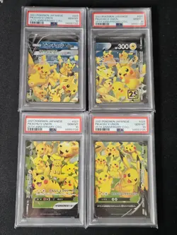 PSA 10 Sequential Set Pikachu V-UNION 25th Anniversary 4 Set Pokemon Card JP - Image 1
