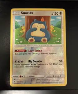 Pokemon TCG Cards Snorlax 158/214 Unbroken Bonds Reverse Holo Rare NM - Image 1