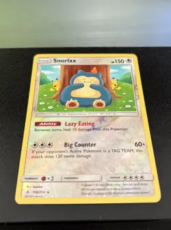 Pokemon TCG Cards Snorlax 158/214 Unbroken Bonds Reverse Holo Rare NM - Image 2