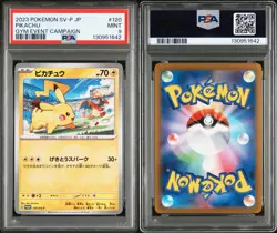 Pikachu 120/SV-P PROMO Pokemon Card Japanese MINT Charizard 2023 PSA 9 - Image 3