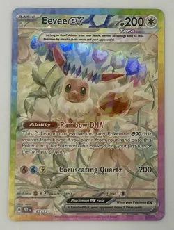 Pokemon Eevee EX TCG Prismatic Evolutions Card 167/131 Special Illustration Rare - Image 1