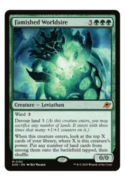 1x MTG Famished Worldsire - Edge of Eternities Mythic! NM Mint - Image 1