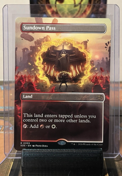 Sundown Pass (Borderless) Secrets of Strixhaven Regular Rare MTG - Image 1