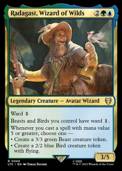 1x Radagast, Wizard of Wilds NM Eng MTG - LOTR Commander - Image 1