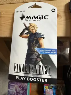 Magic: The Gathering Final Fantasy Booster Pack Sealed - Cardboard Hanger: NEW - Image 1