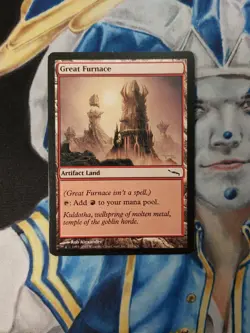 Great Furnace MTG Mirrodin Common Artifact Land Heavily Played x1 GF11 - Image 1