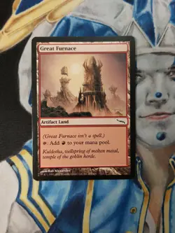 Great Furnace MTG Mirrodin Common Artifact Land Heavily Played x1 GF11 - Image 2