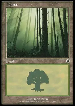MTG - Forest (347) - Invasion - LP/NM, English Magic - Image 1