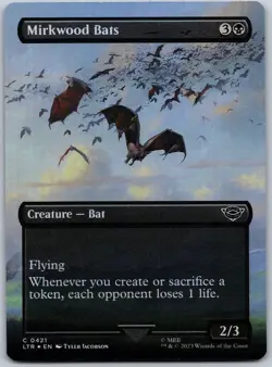 Mirkwood Bats (Borderless) C Universes Beyond: The Lord of the Rings LTR 421 NM - Image 1